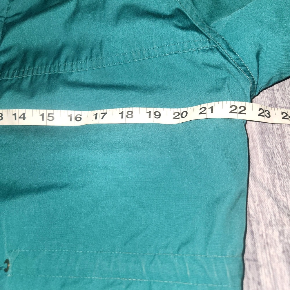 Vintage Woolrich Woman Green Field Jacket Wool Lined Barn Coat Size M - Picture 6 of 13